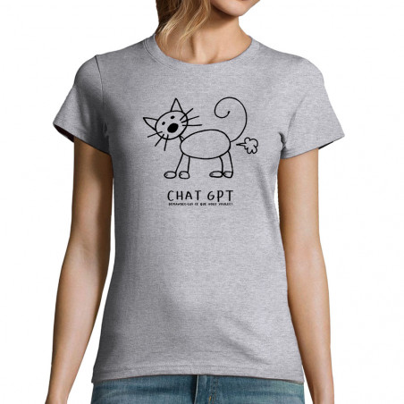 T-shirt femme "Chat GPT"