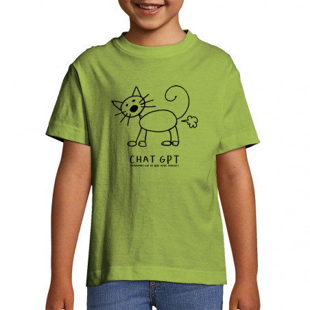 T-shirt enfant "Chat GPT"