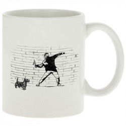Mug blanc Banksy Vas chercher (Gondrax,Animaux,Humour)