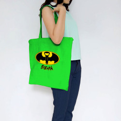 Sac shopping en toile vert prairie Barman (Gondrax,Alcool,Détournements)