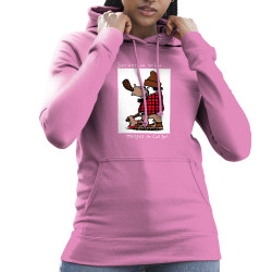 Sweat femme à capuche rose Sauvez un arbre Mangez un castor (Humour,Animaux)
