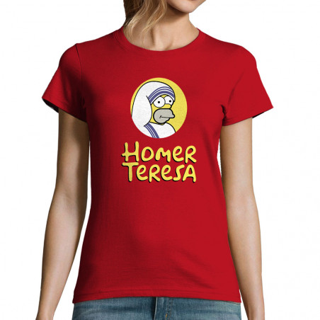 T-shirt femme "Homer Teresa"