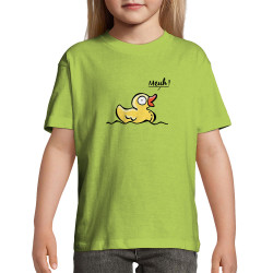 T-shirt enfant vert pomme Canard meuh (Gondrax,Animaux,Humour)