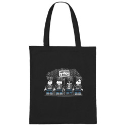 Sac shopping en toile noir Hey Ho Lego Ramones (Gondrax,Humour,Détournements,Rock & Punk)