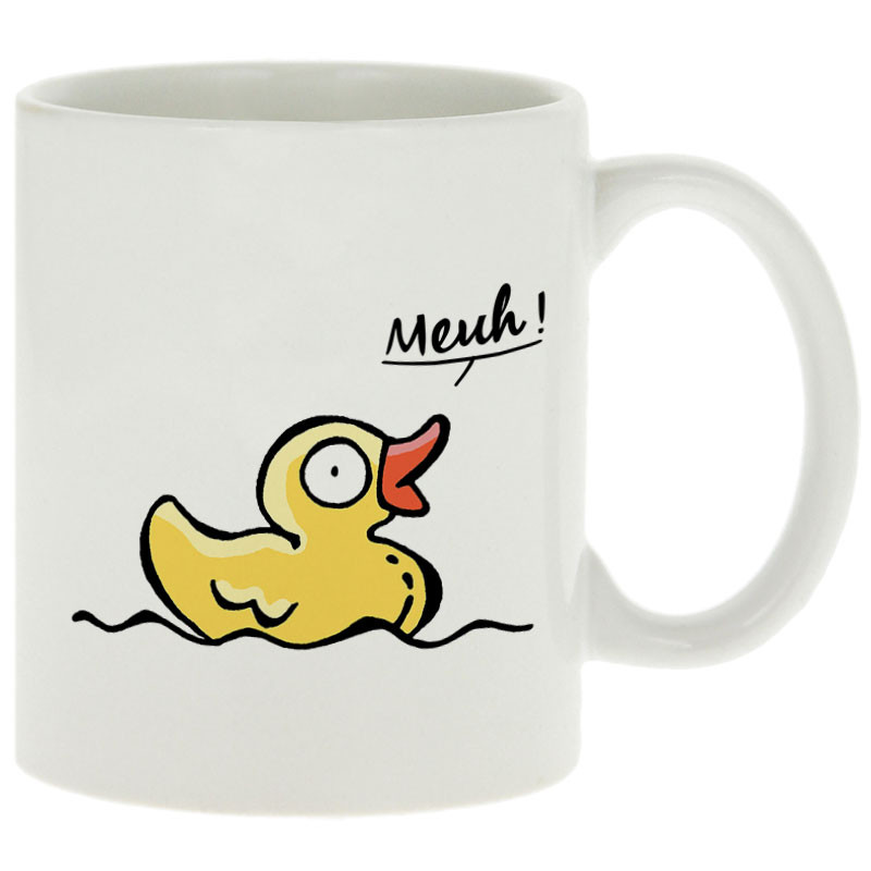 Mug blanc Canard meuh (Gondrax,Animaux,Humour)