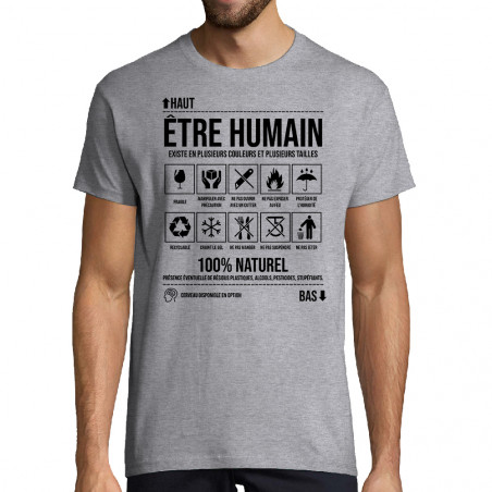T-shirt homme "Etre humain"