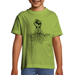 T-shirt enfant vert pomme Militant écolo (Gondrax,Slogans engagés,Ecologie)