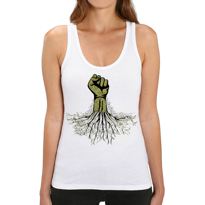 Débardeur femme coton bio blanc Militant écolo (Gondrax,Slogans engagés,Ecologie)