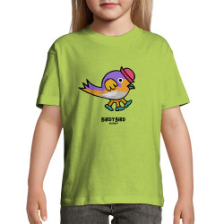 T-shirt enfant vert pomme Birdy Bird (Michel Gondry,Gondry©,Animaux)