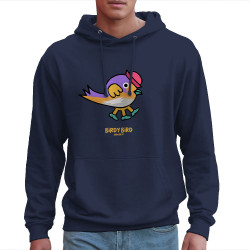 Sweat homme à capuche bleu marine Birdy Bird (Michel Gondry,Gondry©,Animaux)