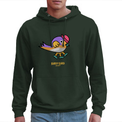 Sweat homme à capuche vert foncé Birdy Bird (Michel Gondry,Gondry©,Animaux)