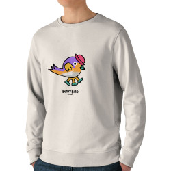 Sweat homme bio col rond naturel Birdy Bird (Michel Gondry,Gondry©,Animaux)