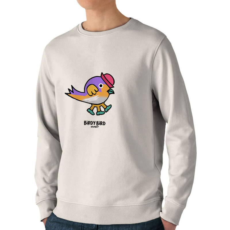 Sweat homme bio col rond naturel Birdy Bird (Michel Gondry,Gondry©,Animaux)