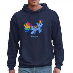 Sweat homme à capuche bleu marine Pony Boy (Michel Gondry,Gondry©,Animaux)