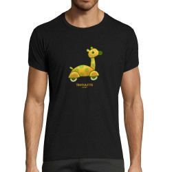 T-shirt homme fit noir Trotulette (Michel Gondry,Gondry©,Animaux)