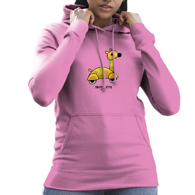 Sweat femme à capuche rose Trotulette (Michel Gondry,Gondry©,Animaux)