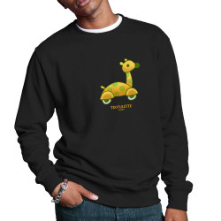 Sweat homme col rond noir Trotulette (Michel Gondry,Gondry©,Animaux)