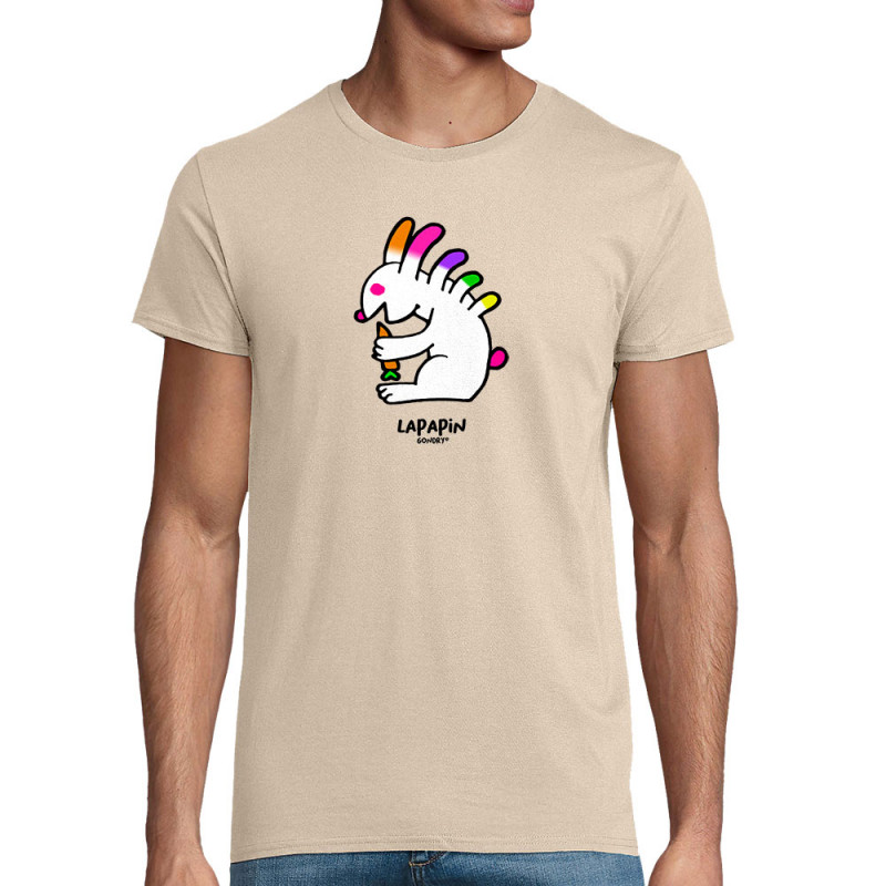 T-shirt homme coton bio naturel Lapapin (Michel Gondry,Gondry©,Animaux)