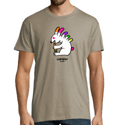 Tee-shirt homme gris zinc Lapapin (Michel Gondry,Gondry©,Animaux)