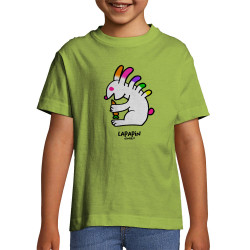 T-shirt enfant vert pomme Lapapin (Michel Gondry,Gondry©,Animaux)