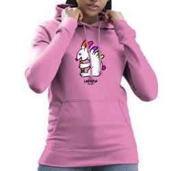 Sweat femme à capuche rose Lapapin (Michel Gondry,Gondry©,Animaux)