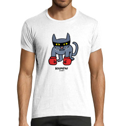 T-shirt homme fit blanc Boumpaf (Michel Gondry,Gondry©,Animaux,Chats)