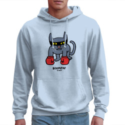 Sweat homme à capuche bleu ciel Boumpaf (Michel Gondry,Gondry©,Animaux,Chats)
