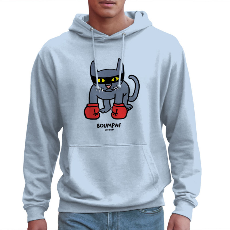 Sweat homme à capuche bleu ciel Boumpaf (Michel Gondry,Gondry©,Animaux,Chats)