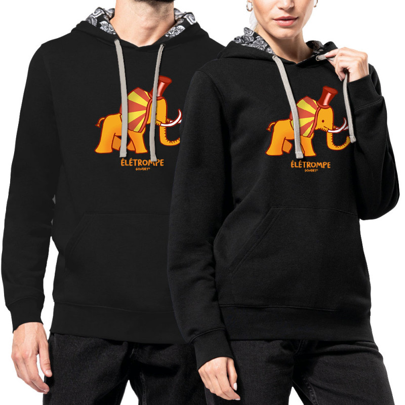 Sweat capuche à motifs unisexe noir et têtes de mort mexicaines élétrompe (Michel Gondry,Gondry©,Animaux)