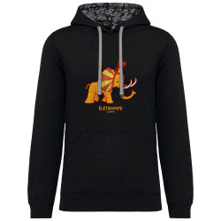 Sweat capuche à motifs unisexe noir et têtes de mort mexicaines élétrompe (Michel Gondry,Gondry©,Animaux)