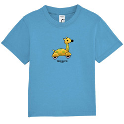 T-shirt bébé bleu azur Trotulette (Michel Gondry,Gondry©,Animaux)