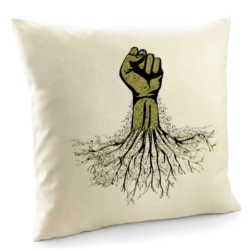 Coussin naturel Militant écolo (Gondrax,Slogans engagés,Ecologie)