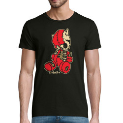 T-shirt homme coton bio noir Dead Puppet (Diabolik,Têtes de morts)