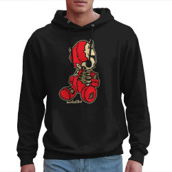 Sweat homme à capuche noir Dead Puppet (Diabolik,Têtes de morts)