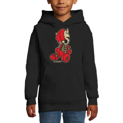 Sweat enfant à capuche noir Dead Puppet (Diabolik,Têtes de morts)