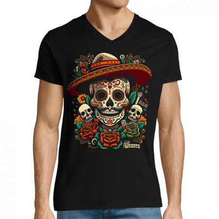 T-shirt homme col V "Dia de...