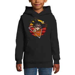 Sweat enfant à capuche noir Rad Goku (Films/Séries,Manga Kawaï japan)