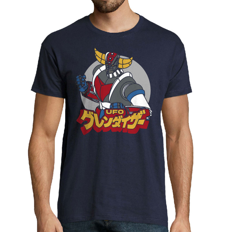 Tee-shirt homme bleu marine Goldrake (Films/Séries,Manga Kawaï japan)