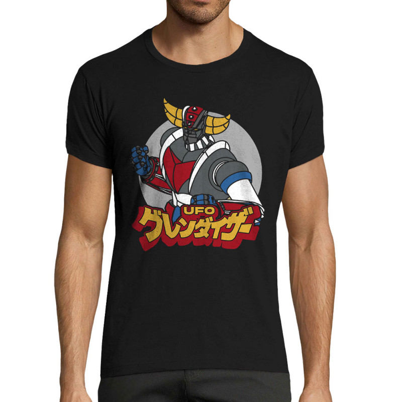 T-shirt homme fit noir Goldrake (Films/Séries,Manga Kawaï japan)