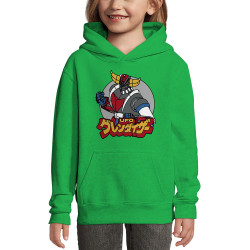 Sweat enfant à capuche vert prairie Goldrake (Films/Séries,Manga Kawaï japan)