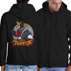 Sweat homme à capuche zippé noir Goldrake (Films/Séries,Manga Kawaï japan)