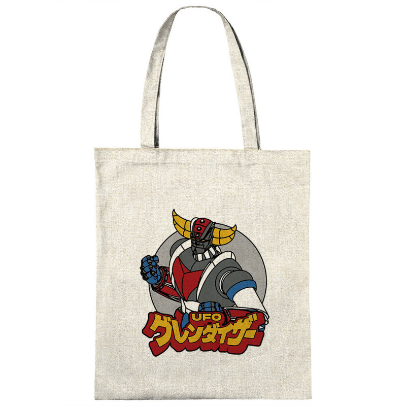 Sac shopping en toile naturel Goldrake (Films/Séries,Manga Kawaï japan)