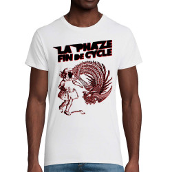 T-shirt homme coton bio blanc Fin de cycle (La Phaze)