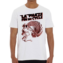 T-shirt homme coton bio blanc Fin de cycle (La Phaze)