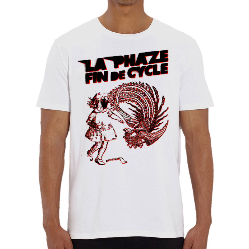 T-shirt homme coton bio blanc Fin de cycle (La Phaze)