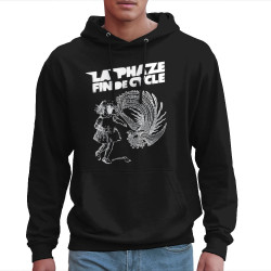 Sweat homme à capuche noir Fin de cycle (La Phaze)