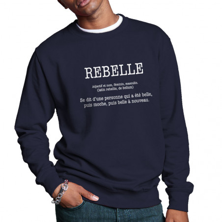 Sweat homme col rond "rebelle"