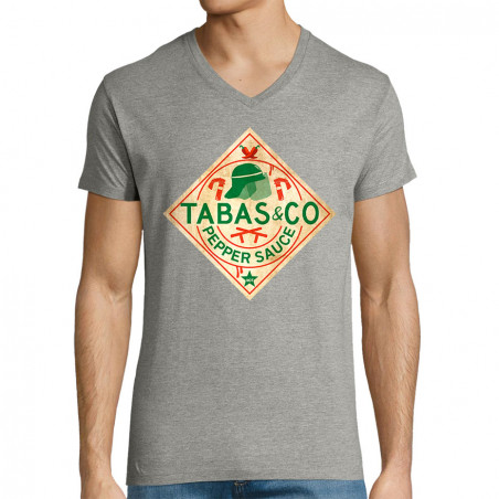 T-shirt homme col V "Tabas...