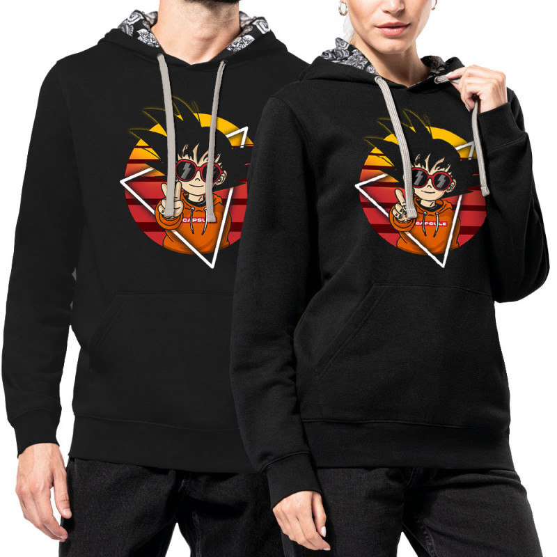 Sweat capuche à motifs unisexe noir et têtes de mort mexicaines Rad Goku (Films/Séries,Manga Kawaï japan)