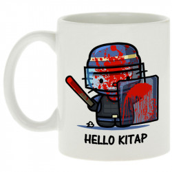 Mug blanc Hello Kitap (Blacksquare,Chats,Détournements,Humour)